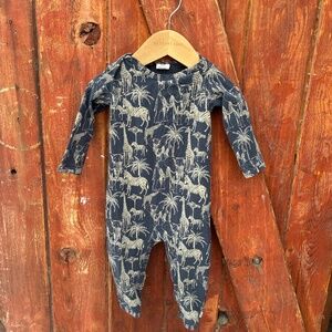 Musli romper safari animals print 6-9 months